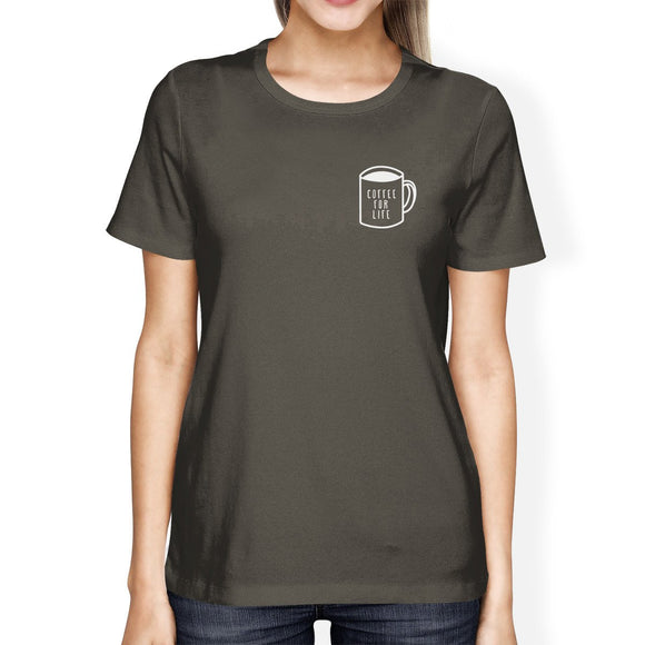 Coffee For Life Pocket Womens Tee