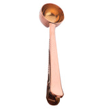 Gold Coffee Scoop with Clip