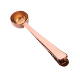 Gold Coffee Scoop with Clip