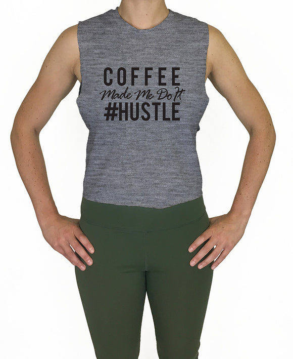 Coffee and Hustle Crop Tank